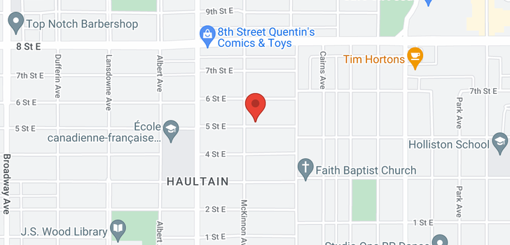 map of 1107 5TH ST E